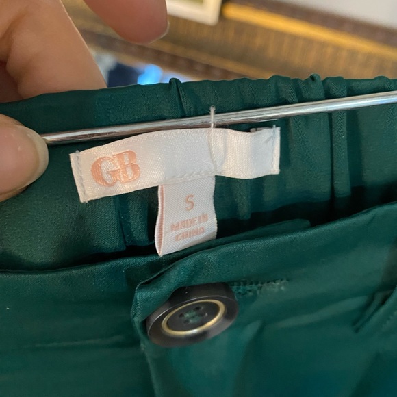 GB Green Wide-Leg Trousers - Picture 3 of 6